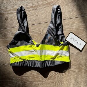 GOLDSHEEP NWT workout top racer design